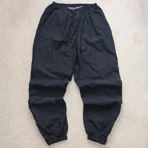 Baggy Black Vintage 90's Black Champs Sports Track Pants